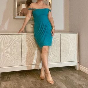 BCBG turquoise cocktail dress